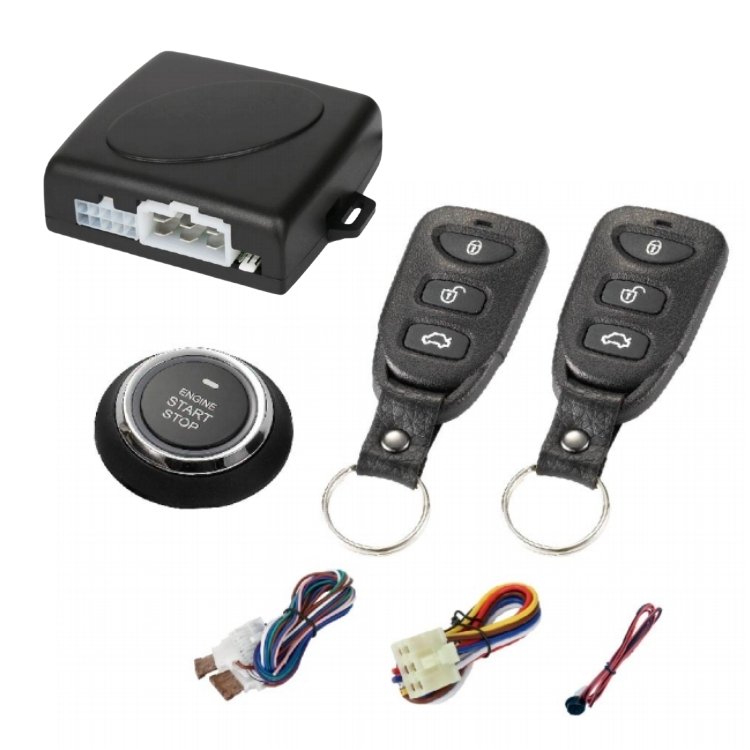 Factory Price Universal PKE Car Alarm Push Button Start Stop Remote Control Keyless Auto Engine Start System E17